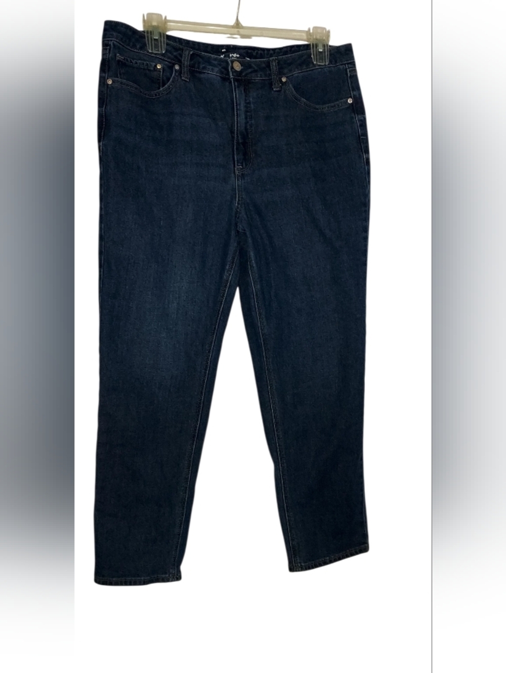 Seven7 Women's Slim Straight Leg Jeans in Dark Blue